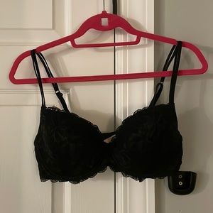 Victorias Secret PINK black lace bra- 36D